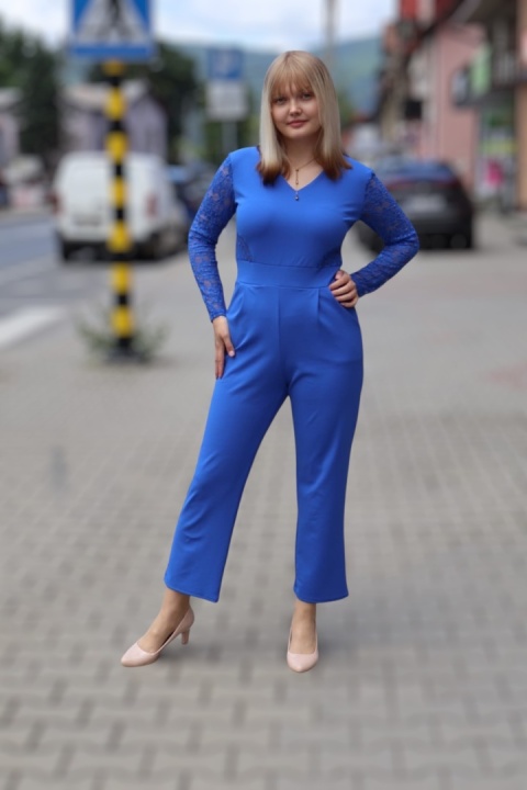 Długi kombinezon z kieszeniami