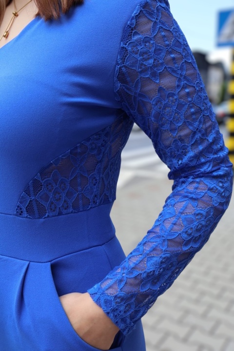 Długi kombinezon z kieszeniami