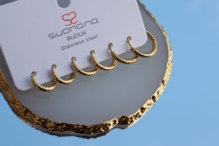 Kolczyki kółka ze stali nierdzewnej