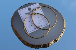 Kolczyki koła ze stali nierdzewnej