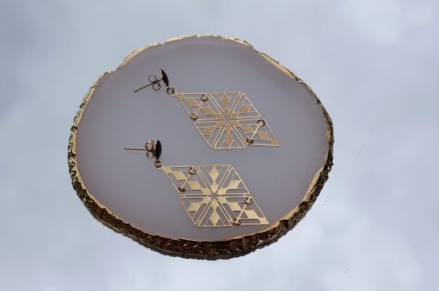 Kolczyki sztyfty stal nierdzewna 316 Blueberry