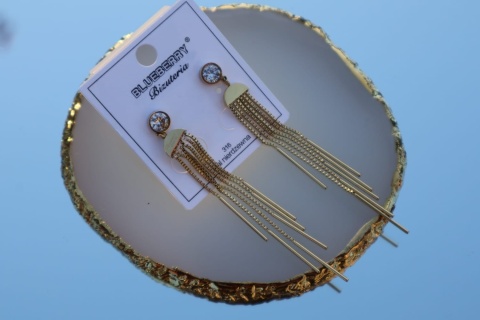 Kolczyki sztyfty, wkrętki długie, stal nierdzewna