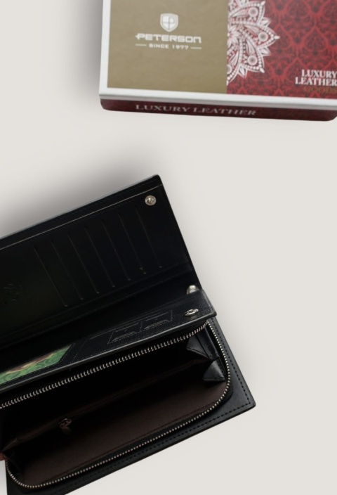Peterson duży portfel damski, vegan leater