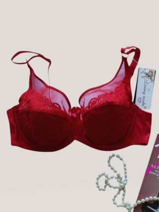 Biustonosz Semi Soft Lany Mode, czerwony