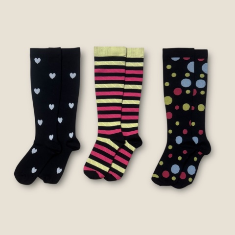 Skarpety podkolanówki uciskowe Cambivo 3 pary rozmiar 35-39