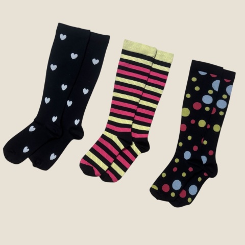 Skarpety podkolanówki uciskowe Cambivo 3 pary rozmiar 35-39