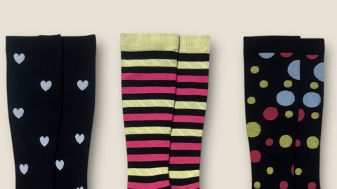 Skarpety podkolanówki uciskowe Cambivo 3 pary rozmiar 35-39