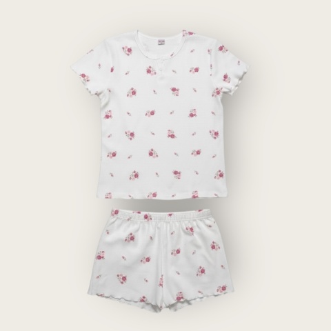 Bawełniana piżama damska w drobne kwiaty Luna