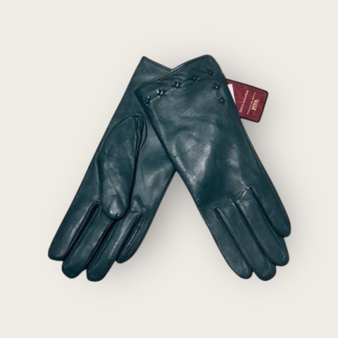 Damskie skórzane rękawiczki ocieplane z futerkiem 100% skóra naturalna