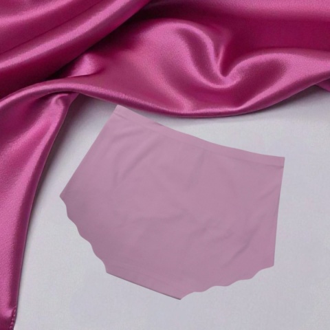 Majtki damskie bezszwowe laserowo cięte różowe