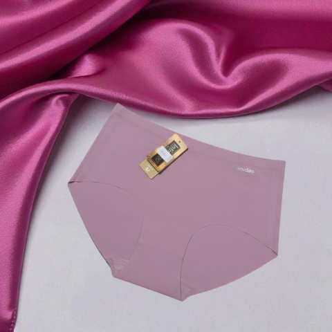 Majtki damskie bezszwowe laserowo cięte różowe