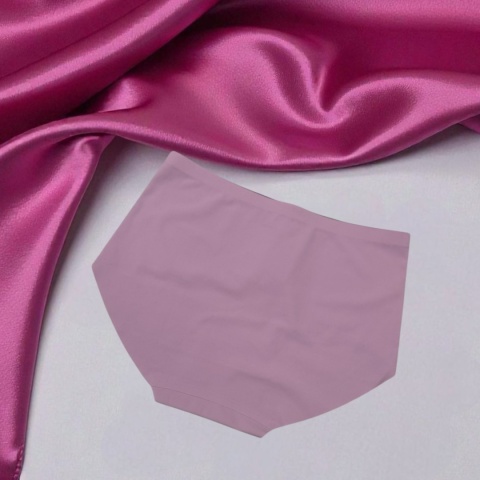 Majtki damskie bezszwowe laserowo cięte różowe