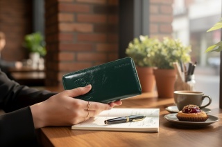 Skórzany portfel damski Julia Rosso