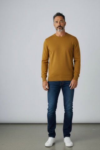 Stylowy sweter męski basic z wiskozy